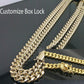 Real 10k Gold Miami cuban Link Chain 5.5 to 6mm Necklace 18 inch Box Lock Link