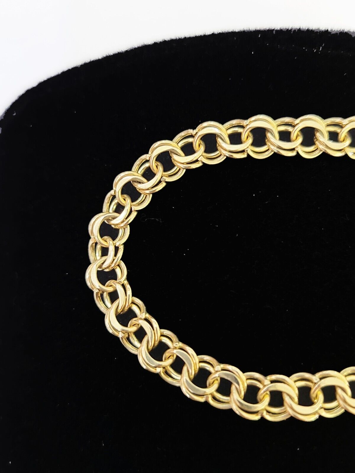 10k Yellow Gold Chino ID Bracelet Size 8" 6mm Inches Box Lock Real 10kt