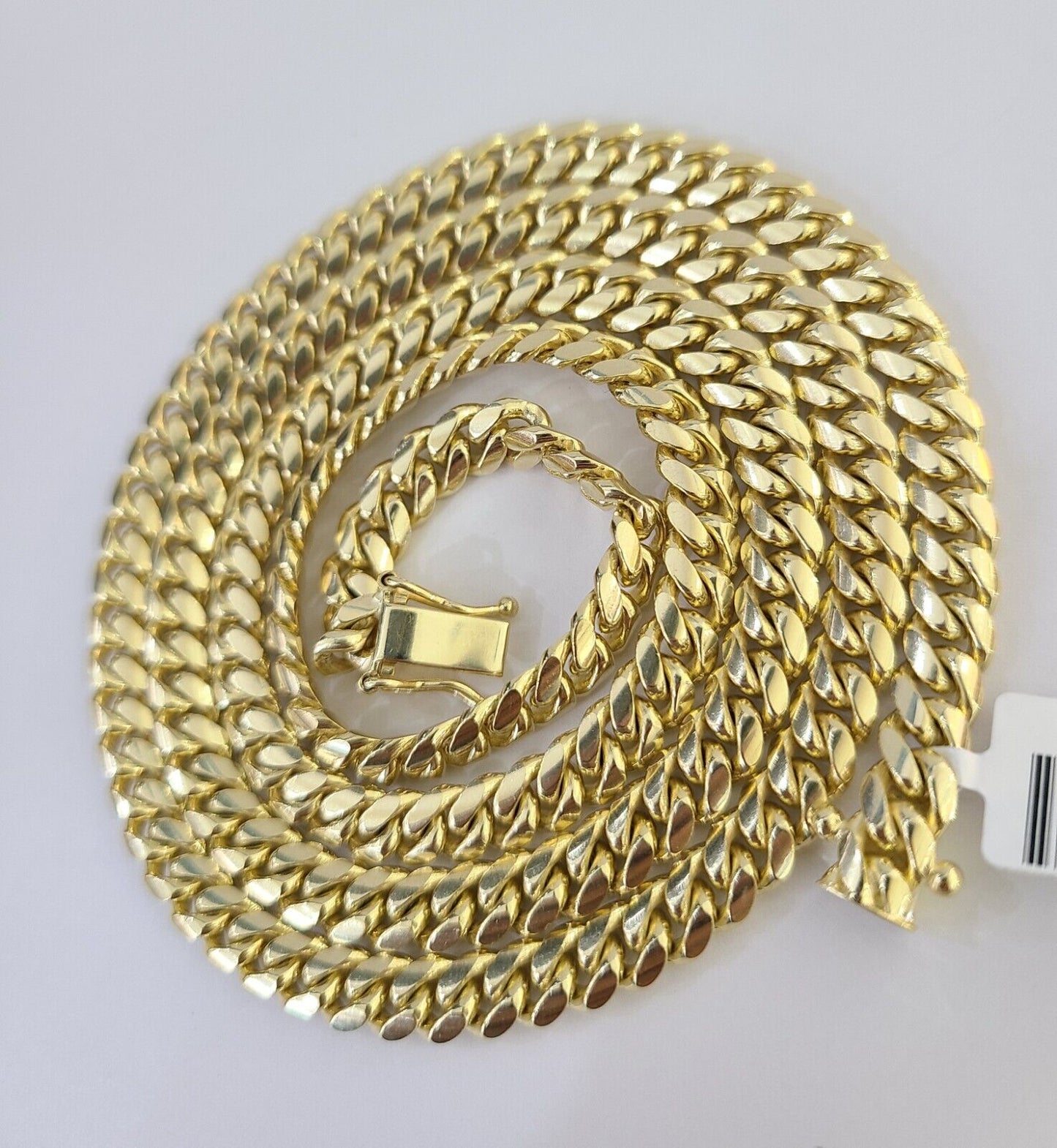 10k Yellow Solid Gold 6mm Miami Cuban Link Chain Necklace 20"-28" Inch Real