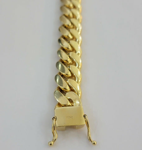 Solid Real 14k Gold Miami Cuban Link Bracelet 13mm 9" Inch 10kt Real Gold Sale