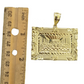 Real 10K Yellow Gold Last Supper Pendent Charm 2" Inch