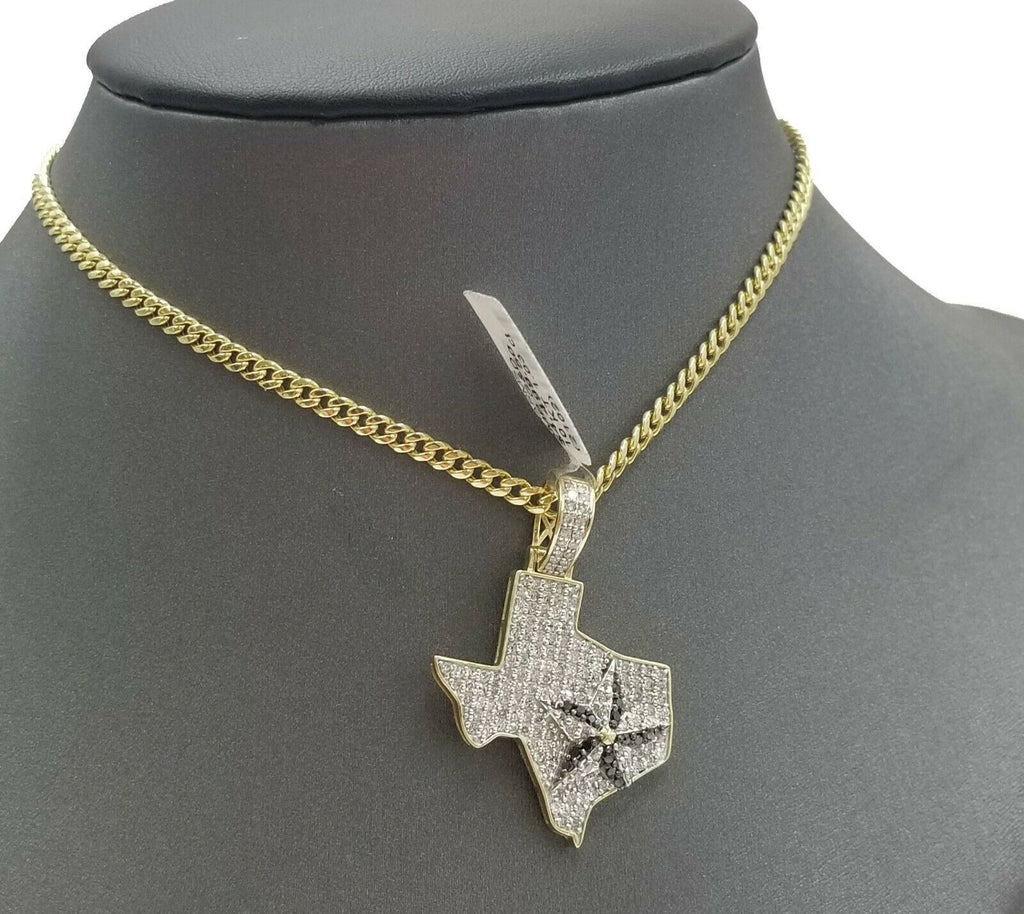1/3 Ct. T.W. Composite Diamond Star Necklace Charm in 10K Gold