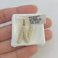 10k Real Yellow Gold Genuine Diamond Initial A-Z Alphabet Charm Pendent