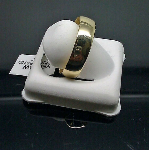 Solid Gold Band Men Women 10k Gold 6mm Wedding Anniversary casual Plain 100%REAL
