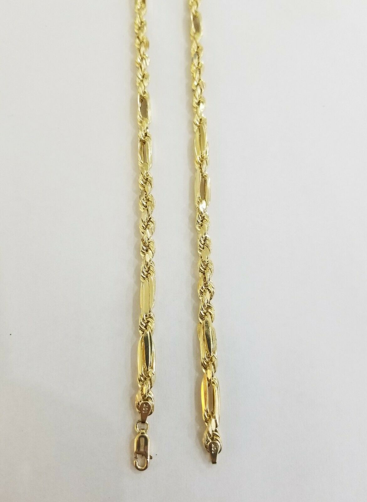 10k REAL Yellow Gold Milano Rope chain 22inch Gold necklace Men Women 4mm 10kt