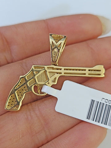 Best 10K Military Gun Pendant/Charm Made With Yellow Gold and Diamonds