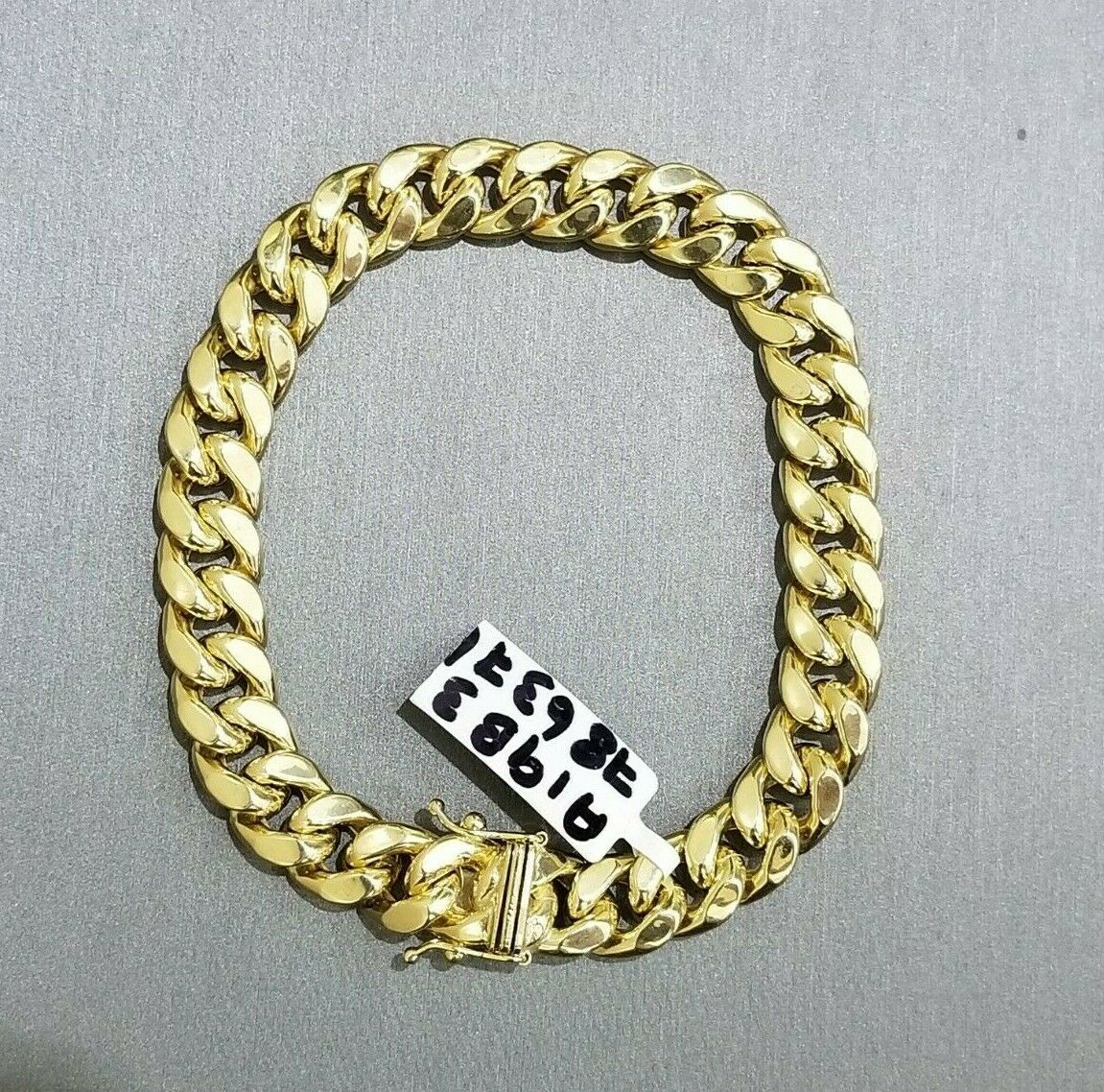 9mm Miami Cuban Link Bracelet 10k Yellow Gold 9" 8" 7.5" Box Lock 100% Authentic