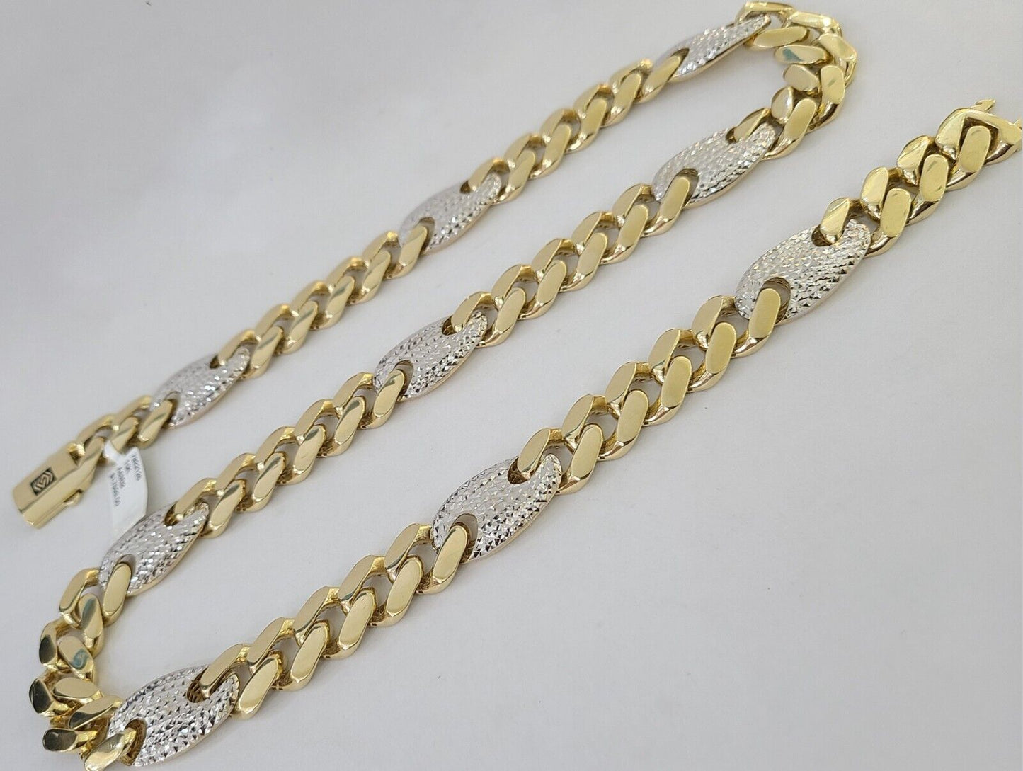 10K Yellow Gold 15mm Miami Cuban Mariner Link Chain Necklace 26" Inch 10Kt