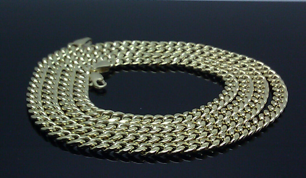 10K Yellow Gold Men Miami Cuban Chain 30"  5mm Box Lock