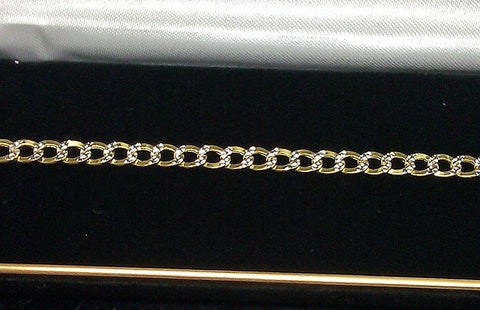 10K Gold Bracelet Real Cuban Link Solid Diamond Cut 5mm 8" Inch REAL Yellow Gold