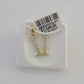 10k Real Yellow Gold Genuine Diamond Initial A-Z Alphabet Charm Letters Pendent