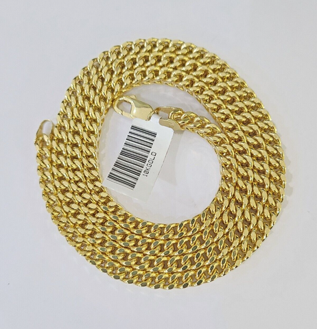 Real 10k Franco Yellow gold Chain 4mm 24inch necklace lobster lock 10kt