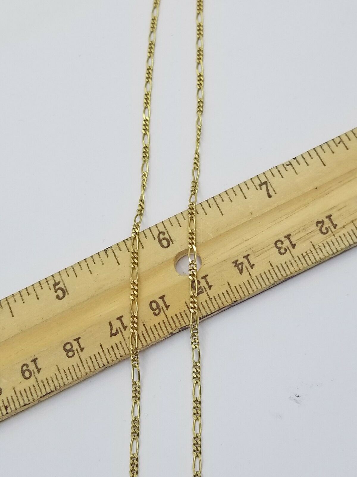 Real 14K Yellow Gold Figaro Link Chain Necklace 2mm 16" 18" 20" 22" 24" Solid