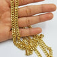 Real 10k Yellow Gold chain Miami Cuban Link necklace 6mm Mens 10kt 22" Box Lock