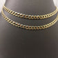 Solid Real 10k Gold Cuban Curb Link Chain 24" Necklace 5mm 10kt Yellow Gold