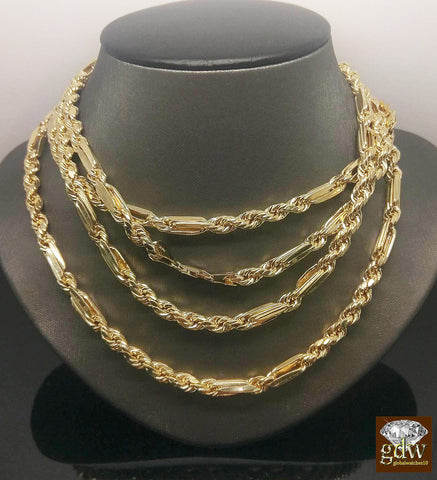 Real 10k Yellow Gold Milano Rope Necklace Real Gold 22" 24" 26" 28"