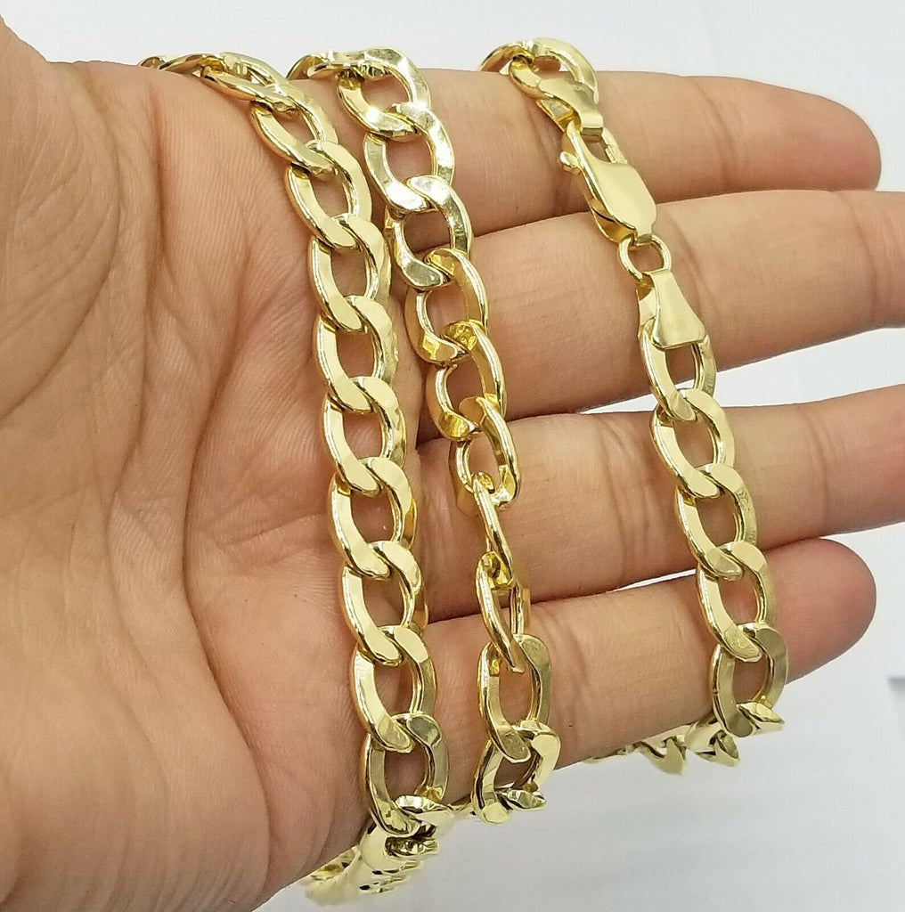 Curb Chain Necklace - AA Brown Diamonds / 18