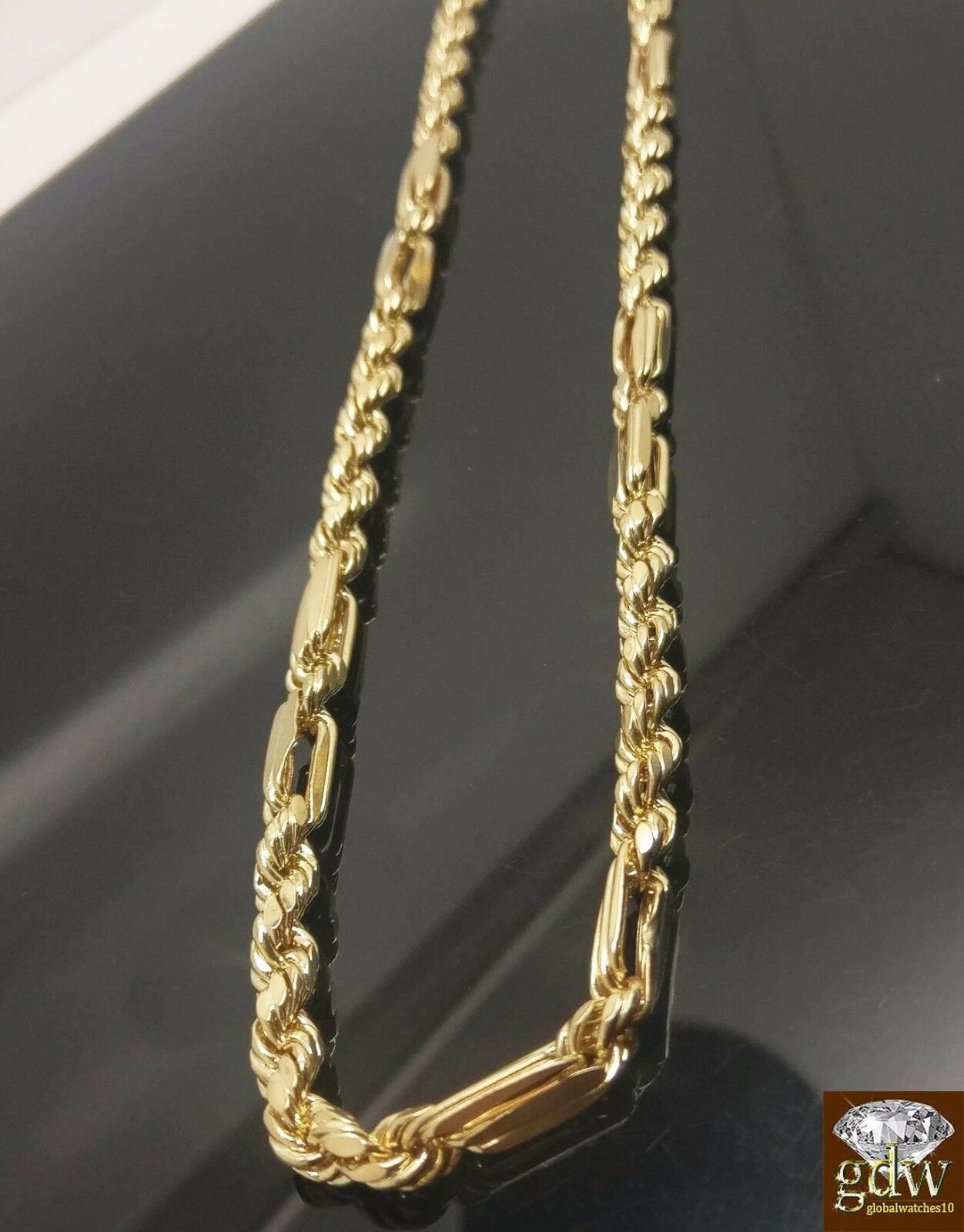 Real 10k Yellow Gold Milano Rope Chain Necklace 6mm 22" 24" 26" 28" 30"