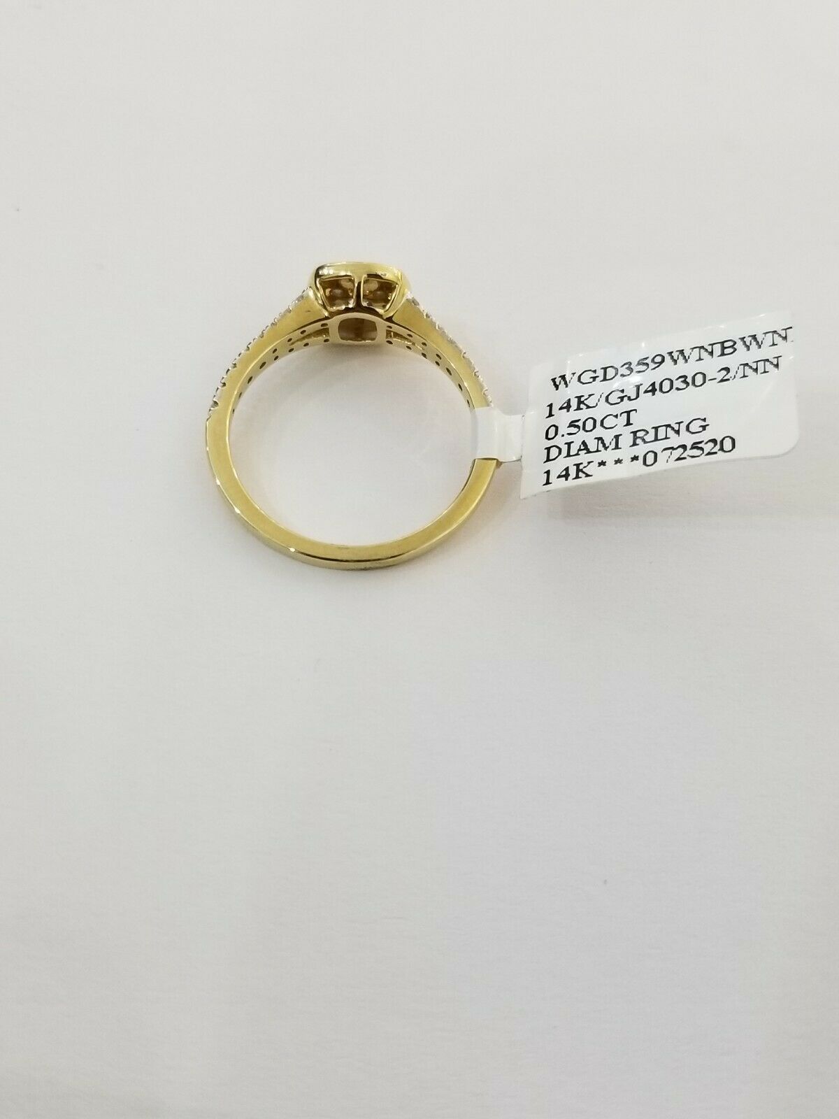 14k Yellow Gold Diamonds ladies Ring Cushion shaped Sizable, REAL, Retail $1450