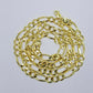 10K Yellow Gold Chain Necklace Figaro Link 26 inches 6mm Men & Women