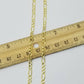 10K Yellow Gold Chain Necklace Figaro Link 26 inches 6mm Men & Women