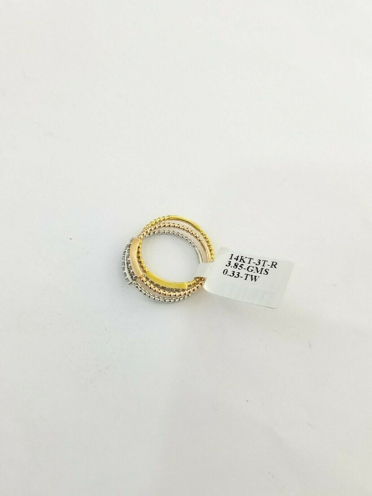 14k Gold 1/3CT Diamonds Ladies Ring Band REAL 14k Yellow White Rose Gold GENUINE