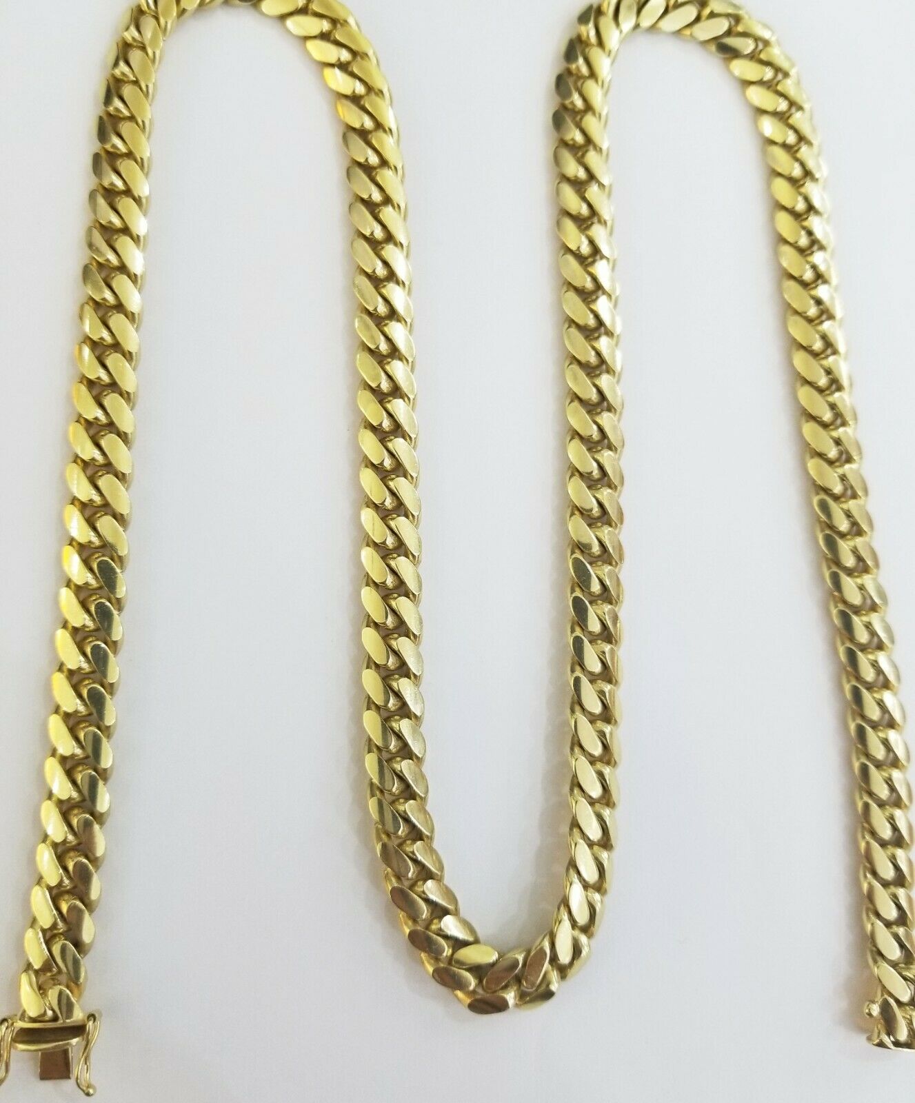 10K SOLID Yellow Gold Miami Cuban Chain 8mm 24 Inch men's Real gold 10kt