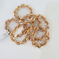 10k Solid Rose Gold Rope Chain Necklace 24" Inches 6mm Diamond Cut