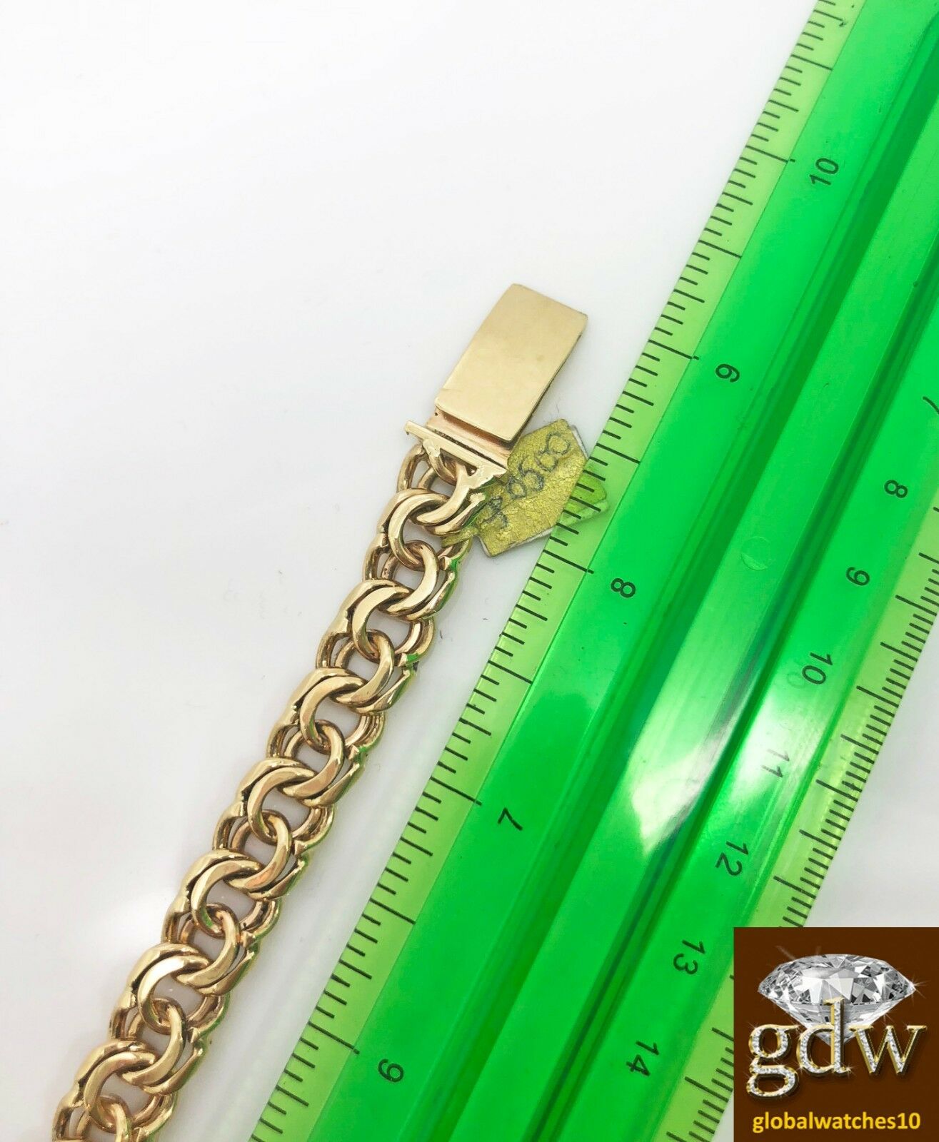 Real 10k Yellow Gold Chino Link ID Bracelet Men 9 Inches Franco Custom