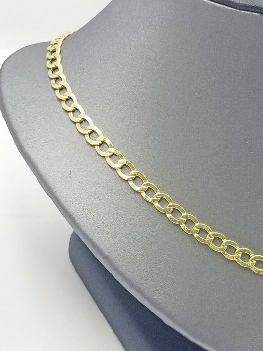 10K Yellow Gold Miami Cuban Curb Link chain 6mm Necklace 18"-26"  Real