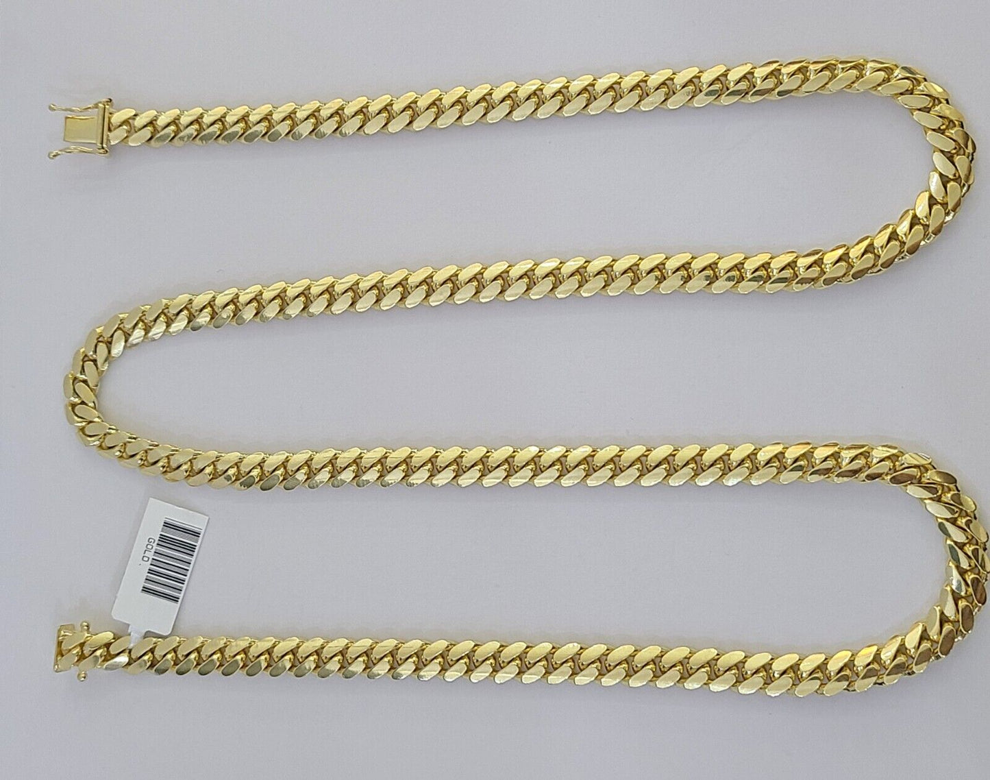 14k Yellow Gold 7mm Miami Cuban Link Chain Necklace 20"-26" Inch Real Solid