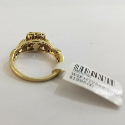 REAL Ladies Diamond Ring 10k Real Diamonds Bridal Engagement Wedding 0.65 CT , 7