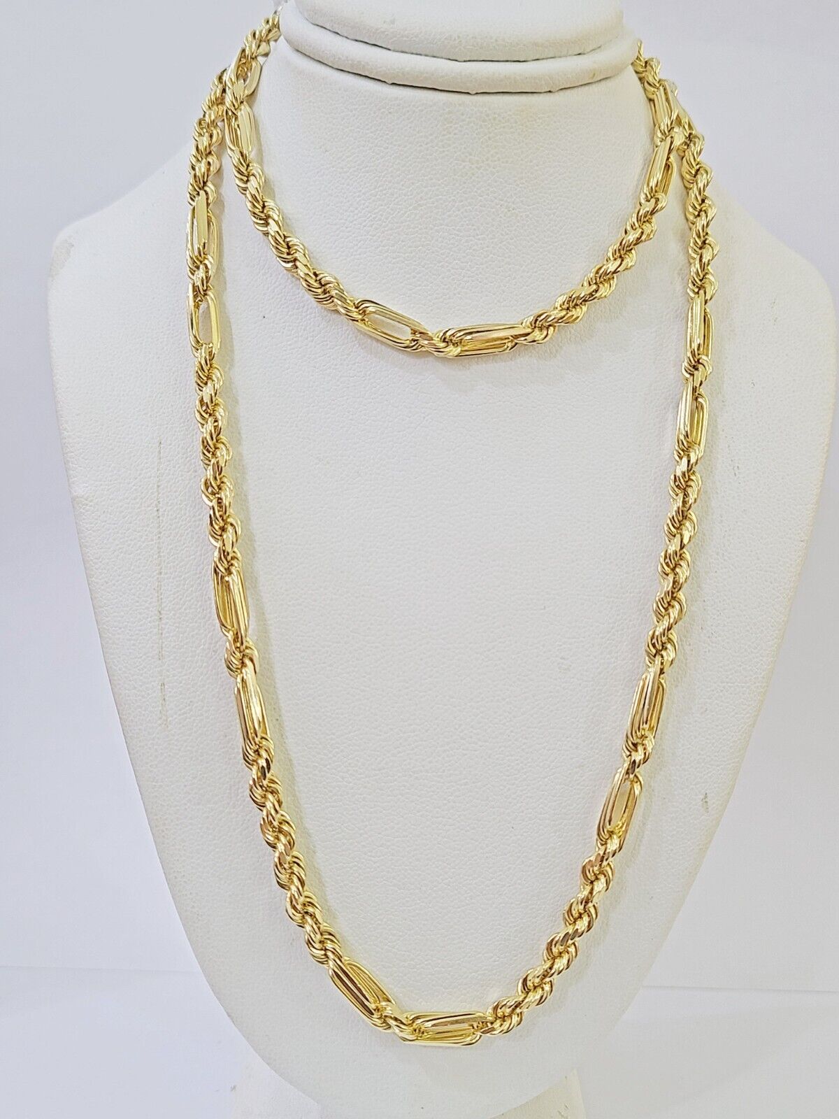 10k Solid Yellow Gold Milano Rope chain 4mm 26Inches Genuine Necklace