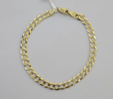 14K Real Yellow Gold Miami Cuban Curb Bracelet 6 mm Link 8" inch 14K