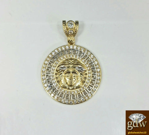 Real 10k Yellow Gold lion Head Charm Pendant