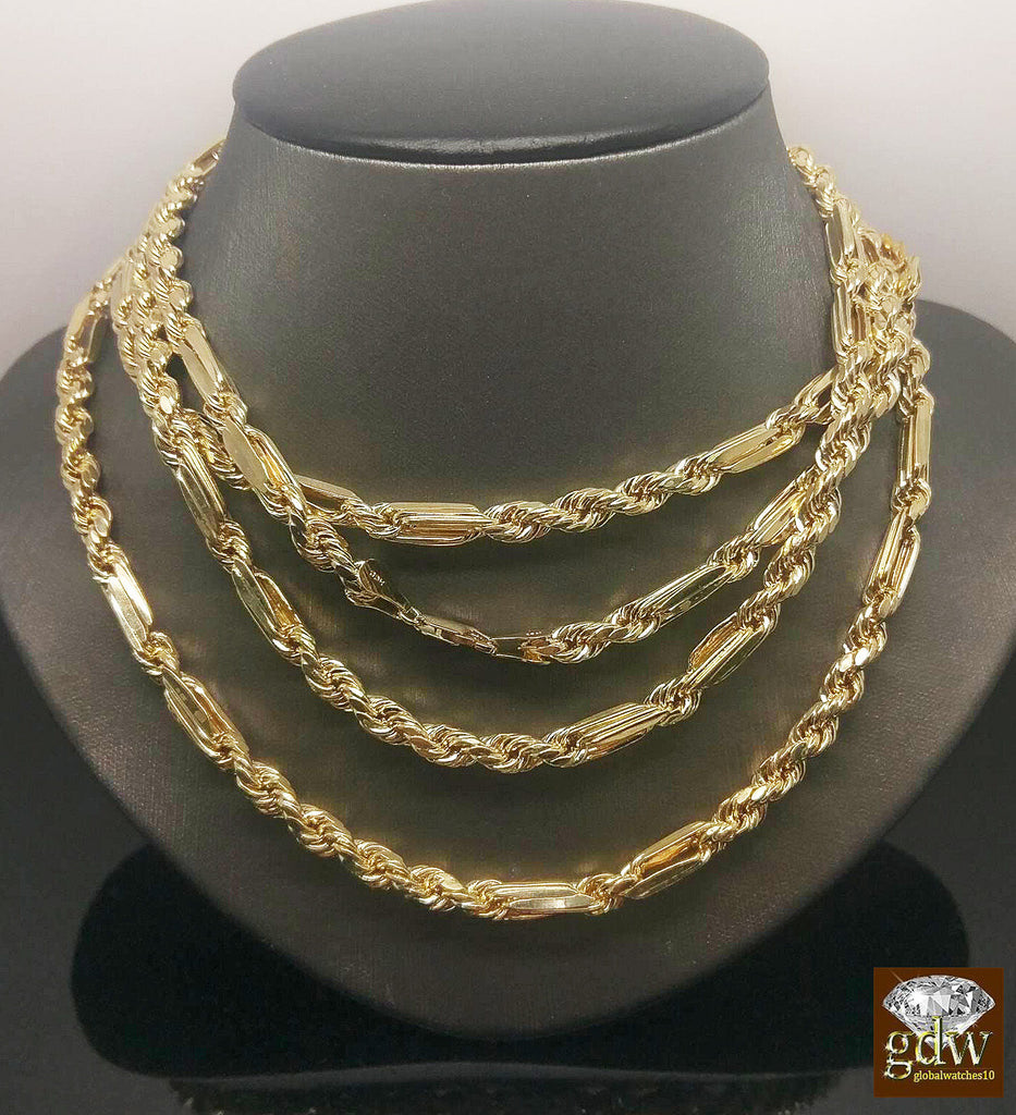 Real 10k Yellow Gold Milano Rope Chain Necklace 5mm 20 inch On