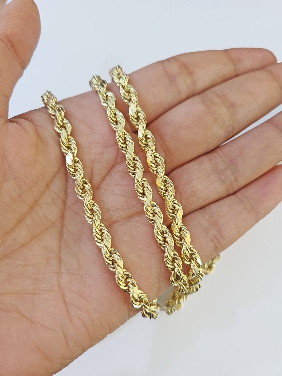 14k Yellow Gold Rope Chain & Mayan Calendar Charm SET 5mm 24 Inches Necklace