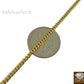 10k Gold Round Dollar Sign Pendant with Miami Cuban Chain in various Length Real