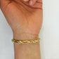 10k Yellow Gold Milano Rope Chain bracelet 8.5" 5mm real gold hand chain