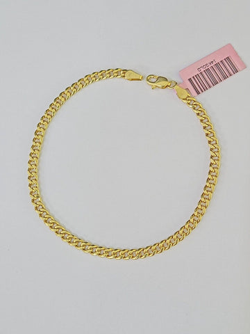 14K Yellow Gold Miami Cuban Bracelet 8" Inch 3mm Box Clasp