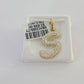 10k Real Yellow Gold Genuine Diamond Initial A-Z Alphabet Charm Pendent