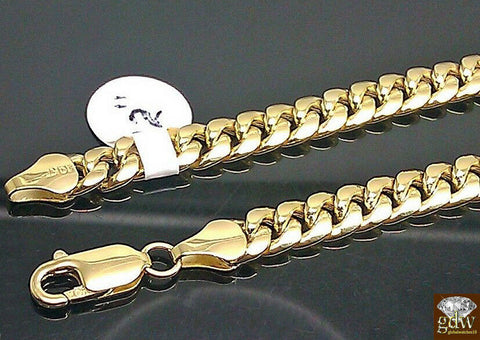 10k Gold  THICK Miami Cuban Chain 30inch 8mm Real 10k Genuine Gold Cuban