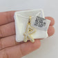 10k Real Yellow Gold Genuine Diamond Initial A-Z Alphabet Charm Pendent