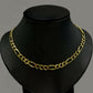 10K Yellow Gold Chain Necklace Figaro Link 26 inches 6mm Men & Women