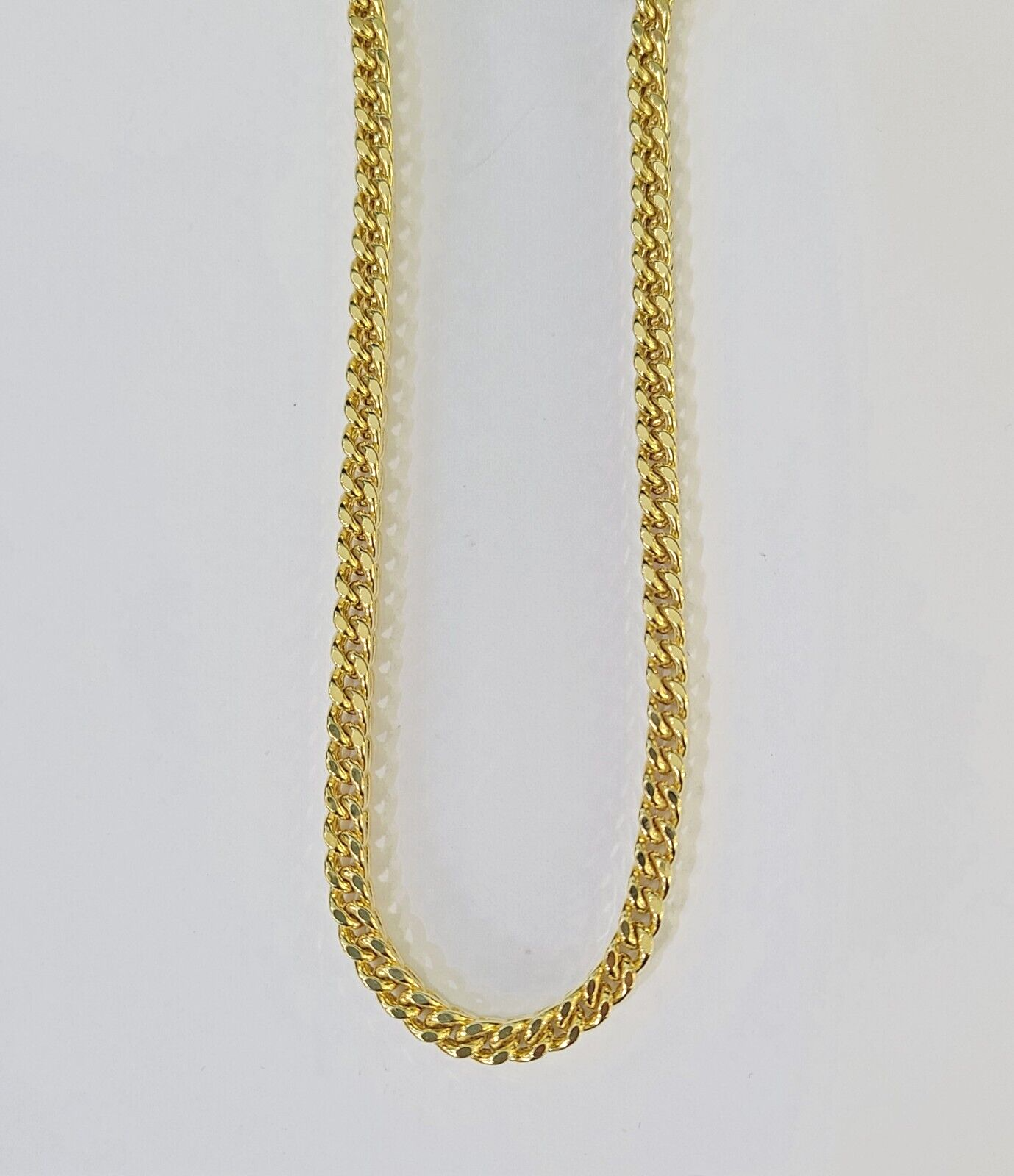 Real 10k Franco Yellow gold Chain 4mm 24inch necklace lobster lock 10kt