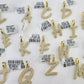 10k Real Yellow Gold Genuine Diamond Initial A-Z Alphabet Charm Pendent