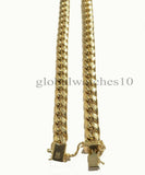 10k Yellow Gold Cuban link Chain 8mm 22" Necklace Box Clasp REAL 10kt Gold Men's