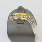 10k White Yellow Gold Diamond Mens Ring Band Wedding Genuine Natural Real