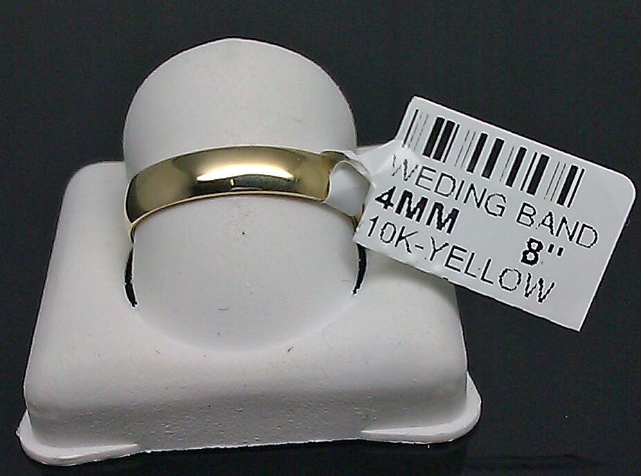 Brand New 10K Yellow Gold Men/Women Band 8" 4mm 2.0gm