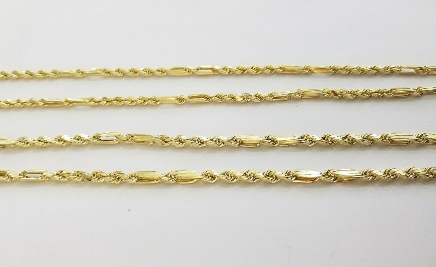 10k REAL Yellow Gold Milano Rope chain 22inch Gold necklace Men Women 4mm 10kt